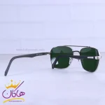 دسته عینک آفتابی مردانه ری بن نقره ای شیشه سبز RB 5712/4