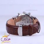 ساعت مچی سیکو مردانه بند چرم قاب نقره ای کرنوگراف G9232/5 نمای بسته قفل