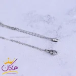 قفل دستبند استیل زنانه دو لاین طرح گل و پروانه