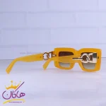 دسته عینک آفتابی بالمین زنانه فریم مستطیل نارنجی 27116/1