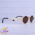 عدسی عینک آفتابی سلین زنانه فریم چندضلعی قهوه ای 2382/2