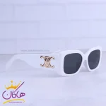 عدسی عینک آفتابی سلین زنانه فریم مستطیل سفید 4S282/1