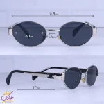 ابعاد عینک آفتابی سلین زنانه فریم بیضی نقره ای CL 1002/1
