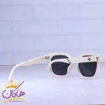 دسته عینک آفتابی شنل زنانه فریم پروانه ای کرمی 8906/4