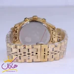 بند ساعت مچی سیتیزن مردانه فلزی طلایی صفحه مشکی G 2360/8