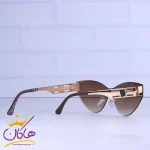 دسته عینک آفتابی دیور زنانه فریم گربه ای قهوه ای 58046/1
