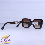 دسته عینک آفتابی دیور زنانه فریم پروانه ای قهوه ای 8842/2