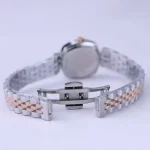 قفل ساعت مچی عقربه ای الگانس زنانه استیل نقره ای رزگلد ER 2200/7