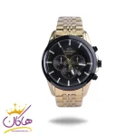 ساعت مچی الگانس زنانه فلزی طلایی صفحه مشکی L 2363/1