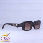 عدسی عینک آفتابی گوچی زنانه فریم مستطیل قهوه ای 8886/3