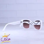 دسته عینک آفتابی گوچی زنانه فریم پروانه‌ ای سفید 9717/2