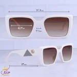 ابعاد عینک آفتابی گوچی زنانه فریم مربع سفید 9920/5