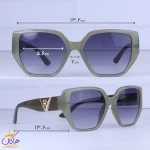ابعاد عینک آفتابی گوچی زنانه فریم پروانه ای سبز GG 2427/2