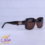 عدسی عینک آفتابی گوچی زنانه فریم مستطیل قهوه ای P338743/2