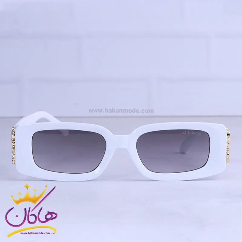 عینک آفتابی اف وایت زنانه فریم مستطیل سفید 3313/1 عینک آفتابی اف وایت زنانه فریم مستطیل سفید 3313/1