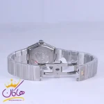 قفل ساعت مچی امگا زنانه فلزی صفحه مشکی 66900666/4