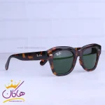 عدسی عینک آفتابی زنانه ری بن فریم ویفرر پلنگی RB 2186N/2