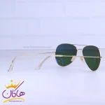دسته عینک آفتابی ری بن مردانه فلزی فریم طلایی خلبانی RB 3025/2
