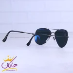 دسته عینک آفتابی ری بن مردانه فلزی تمام مشکی خلبانی RB 3025F/1