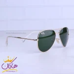 عدسی عینک آفتابی ری بن مردانه شیشه سبز خلبانی RB 3025F/2