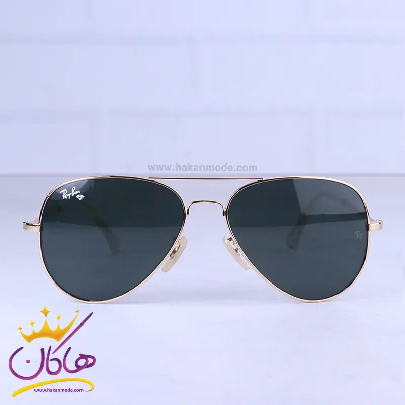 عینک آفتابی ری بن مردانه شیشه مشکی خلبانی RB 3025F/3 عینک آفتابی ری بن مردانه شیشه مشکی خلبانی RB 3025F/3