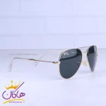 عدسی عینک آفتابی ری بن مردانه شیشه مشکی خلبانی RB 3025F/3