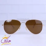 عینک آفتابی ری بن مردانه طلایی شیشه قهوه ای RB 3025F/4