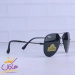 عدسی عینک آفتابی ری بن مردانه فلزی مشکی RB 3026 F/3