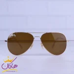 عینک آفتابی ری بن مردانه طلایی فریم خلبانی RB 3026 F/4