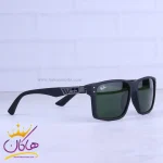 عدسی عینک آفتابی مردانه ری بن فریم مشکی شیشه سبز RB 3313/1