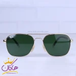 عینک آفتابی ری بن مردانه فریم فلزی طلایی RB 3529/3