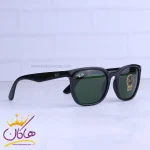 عدسی عینک آفتابی زنانه ری بن مشکی شیشه سبز RB 43901/1