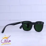 دسته عینک آفتابی زنانه ری بن مشکی شیشه سبز RB 43901/1