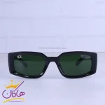 عینک آفتابی زنانه ری بن مشکی عدسی سبز RB 4395F/1