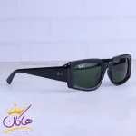 عدسی عینک آفتابی زنانه ری بن مشکی عدسی سبز RB 4395F/1