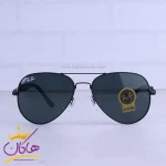 عینک آفتابی ری بن مردانه فلزی مشکی خلبانی RB 5118/1