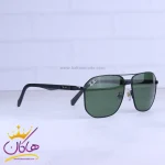 عدسی عینک آفتابی ری بن مردانه مشکی شیشه سبز RB 5708/2