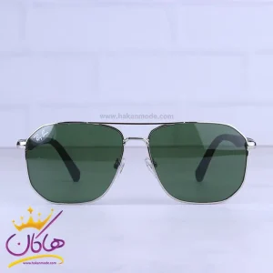 عینک آفتابی ری بن مردانه نقره ای شیشه سبز RB 5708/1