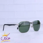 عدسی عینک آفتابی ری بن مردانه نقره ای شیشه سبز RB 5708/1