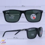 ابعاد عینک آفتابی مردانه ری بن پلاریزه شیشه سبز RB 8012/2