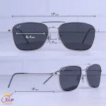 ابعاد عینک آفتابی ری بن ریورس مردانه فلزی نقره ای RO 0102S/4