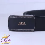 سگک کمربند چرم طبیعی مردانه مشکی BESE BEISI