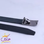قفل کمربند چرم طبیعی مردانه مشکی Best chaice