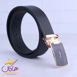 کمربند چرم طبیعی مردانه مشکی Cesttjar