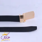 قفل کمربند چرم طبیعی مردانه مشکی Cesttjar