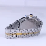 بند ساعت مچی سیتیزن مردانه فلزی نقره ای طلایی صفحه مشکی G2363/26