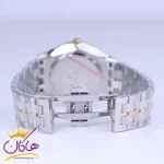 قفل ساعت مچی سیتیزن مردانه فلزی نقره ای طلایی صفحه آبی G31626/1