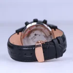 نمای بسته ساعت مچی سیتیزن مردانه بند چرم مشکی کرنوگراف G 9235/2