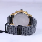 بند ساعت عقربه ای سیتیزن مردانه فلزی طلایی مشکی G 9766/21