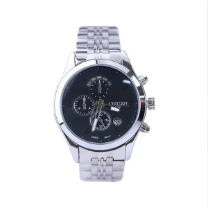 ساعت مچی سیتیزن زنانه فلزی نقره ای صفحه مشکی L 2363/10
